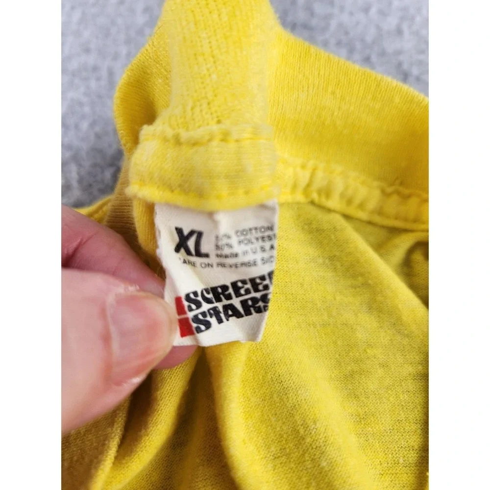 Vintage YMCA Basketball Shirt Single‎ Stitch Coach Tee Screen Stars XL Medium